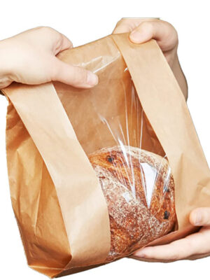 Tin-Tie Bag with Clear Window for Bakery