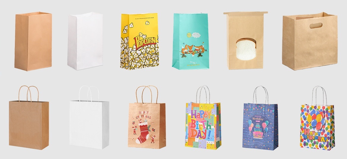 Windowed Paper Pouch for Bread and Cookie Food Packaging Elegant and Practical Paper Bags